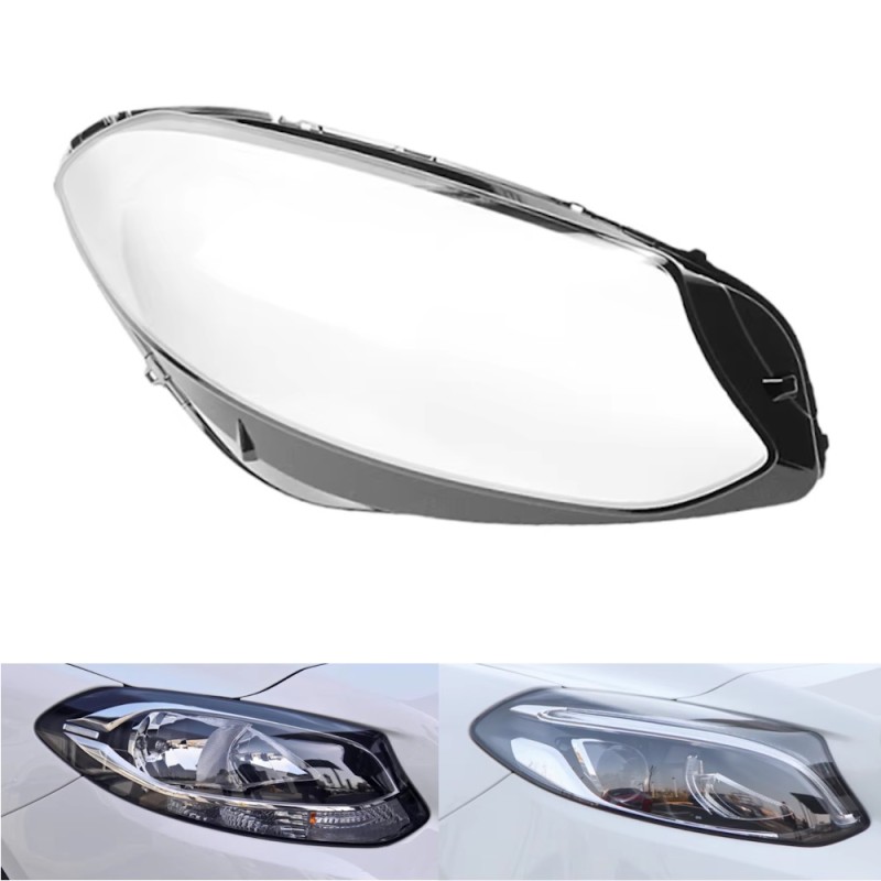 Policarbonato Faro Destro Mercedes-Benz W246 Vetro Lente Copertura Plexiglass Riparazione