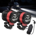 Fari Led Aggiuntivi Bi-Led 60W Anabbaglianti Abbaglianti con Pulsantiera e Staffe