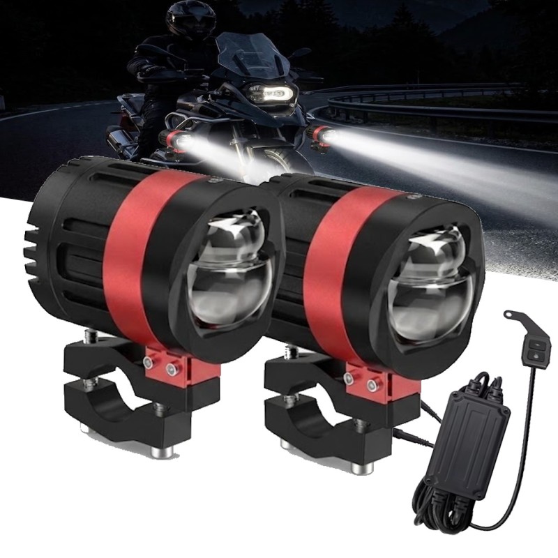 Additional LED headlights Bi-Led 60W Low beam High beam with button panel and brackets