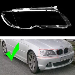 Policarbonato Faro Destro BMW Serie 3 E46 Vetro Lente Copertura Plexiglass