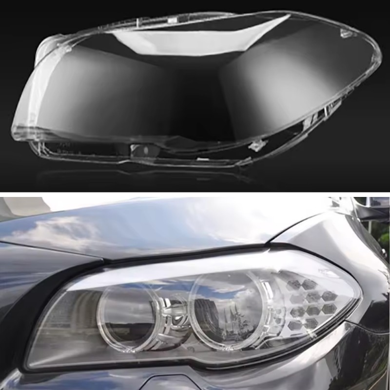 Polycarbonate Left Headlight Glass Lens Cover for BMW 5 Series F10 F11 F18 Plexiglass