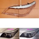Polycarbonate Left Headlight BMW 5 Series E60 E61 with Eyebrow LED Glass Lens Plexiglass Cover
