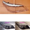 Faro derecho de policarbonato para BMW Serie 5 E60 E61 con lente LED tipo ceja y cubierta de plexiglás.