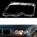 Polycarbonate Left Headlight BMW 3 Series E46 from 2002 to 2007 Glass Lens Plexiglass Cover
