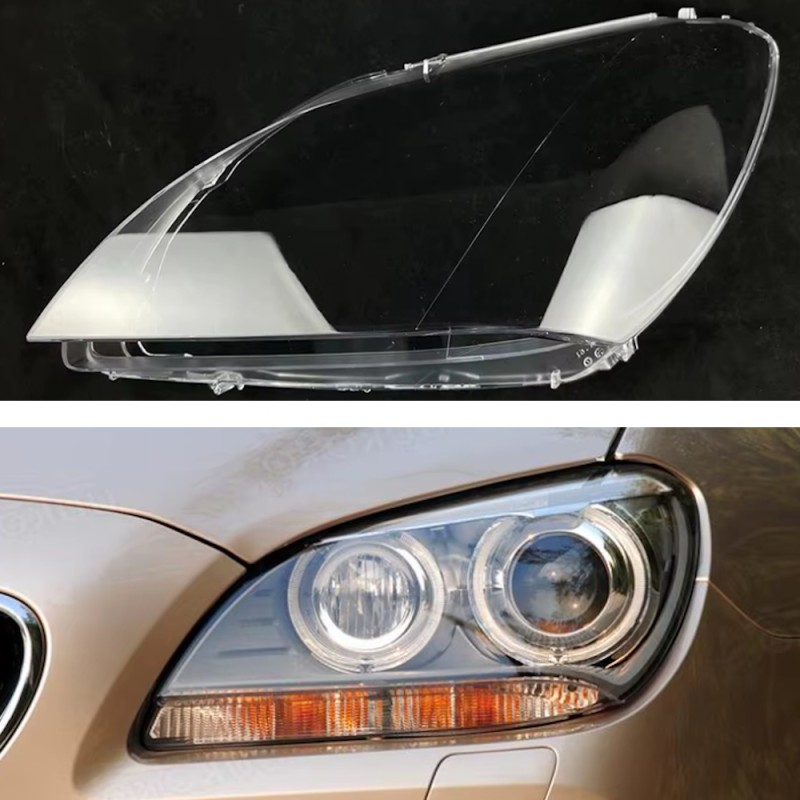 Faro izquierdo de policarbonato para BMW Serie 6 M6 F12 F13 Versión Baja Lente de cristal Cubierta de plexiglás