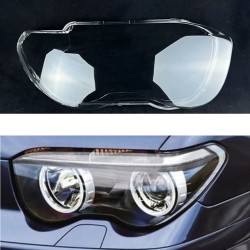 Faro izquierdo de policarbonato para BMW Serie 7 E65 de 1999 a 2004. Lente de cristal y cubierta de plexiglás.