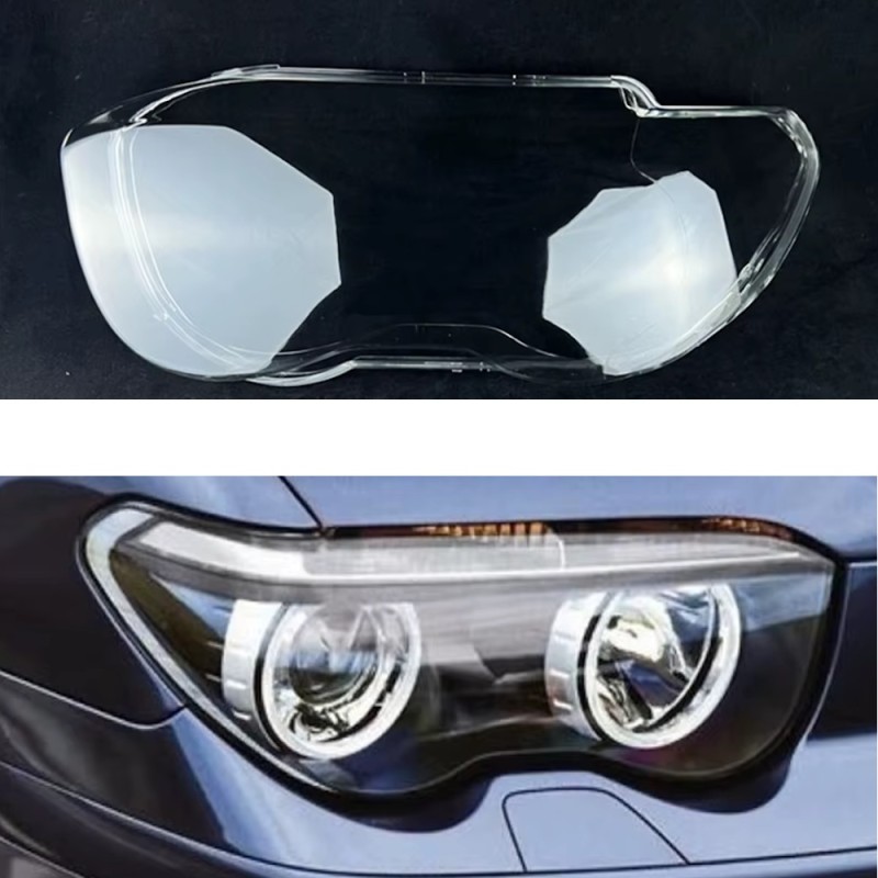 Polycarbonate Right Headlight BMW 7 Series E65 from 1999 to 2004 Glass Lens Plexiglass Cover