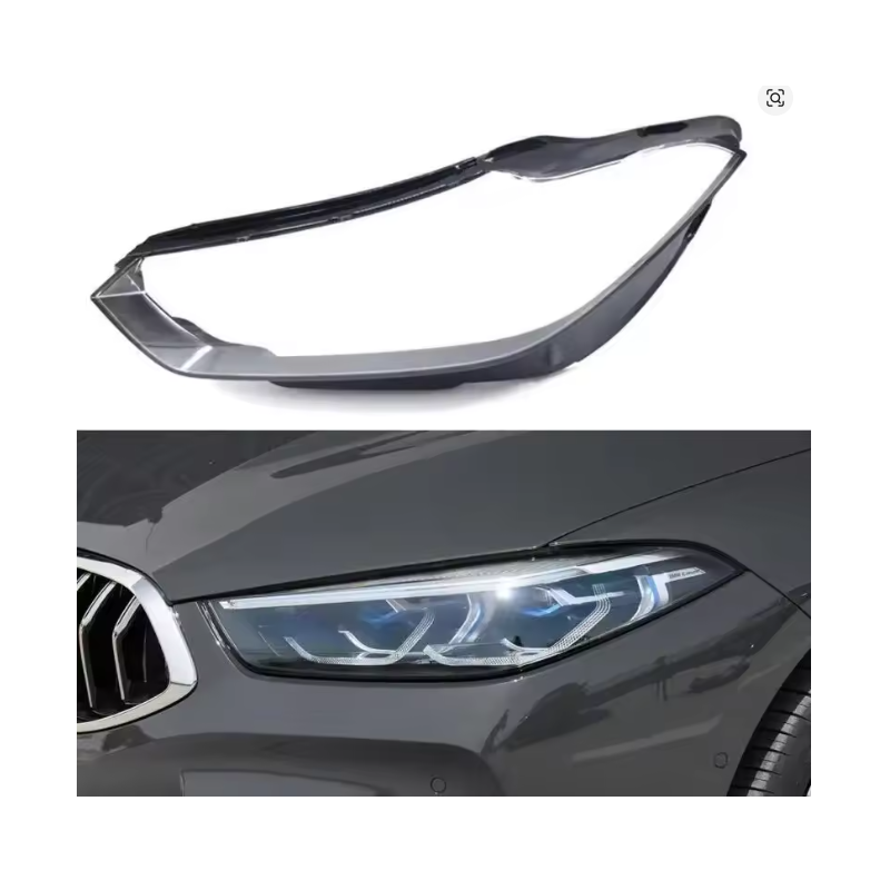 Polycarbonate Left Headlight BMW 8 Series G14 G15 G16 Glass Lens Plexiglass Cover