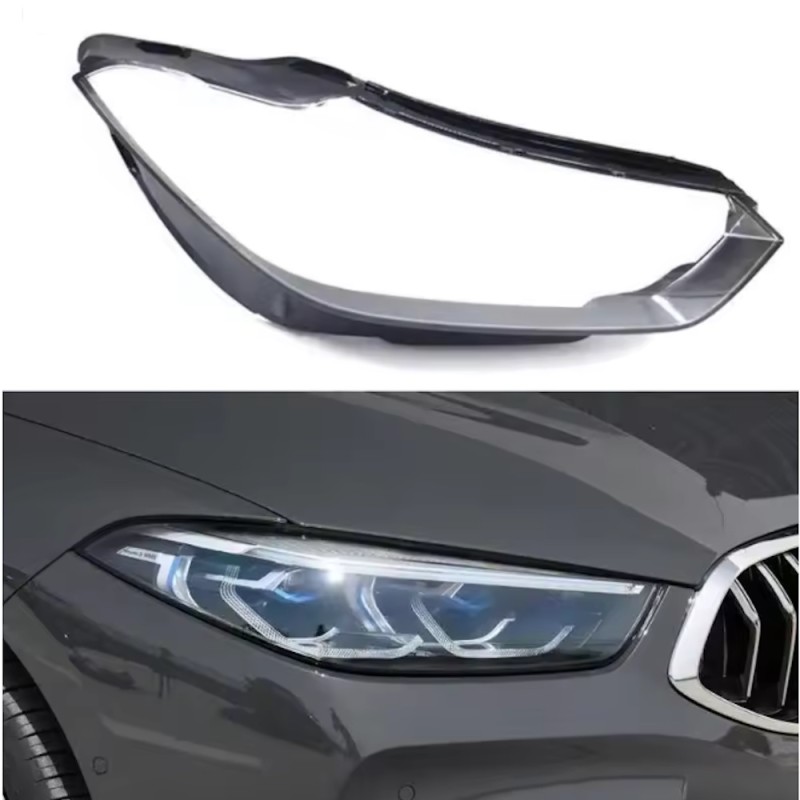 Faro derecho de policarbonato para BMW Serie 8 G14 G15 G16, lente de cristal y cubierta de plexiglás.