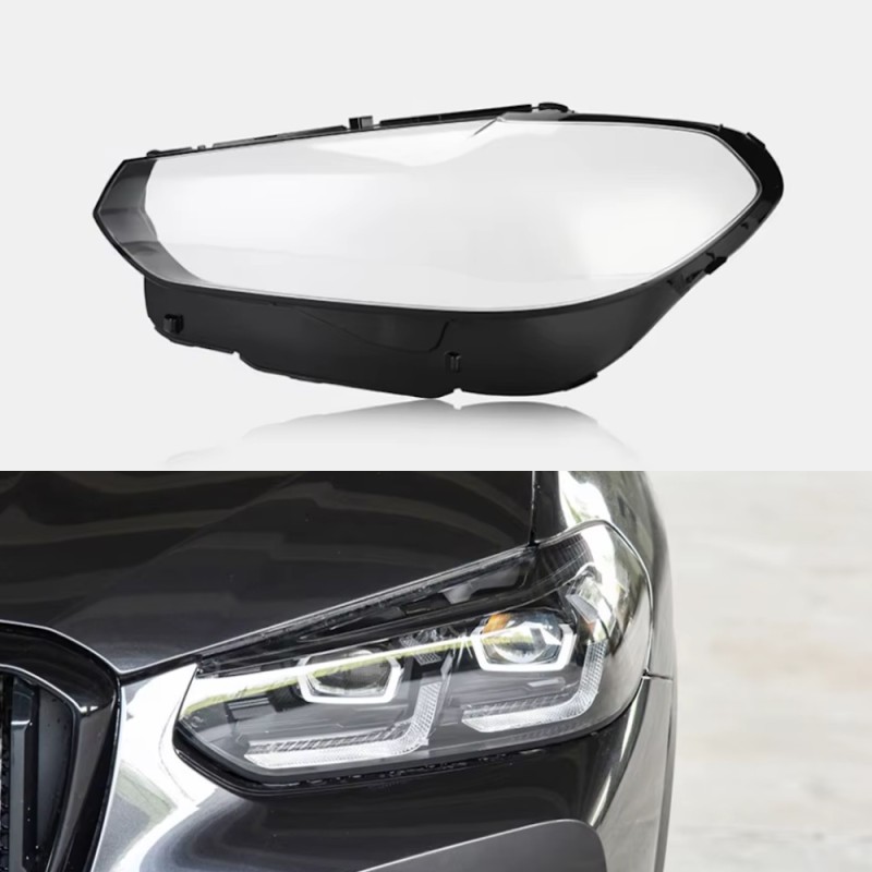 Policarbonato Faro Sinistro BMW X3 G01 G02 G08 F97 F98 dal 2021 in poi Lente Copertura Plexiglass