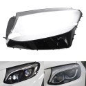 Polycarbonate Left Headlight Mercedes-Benz GLC X253 C253 2015 onwards Glass Lens Plexiglass Cover