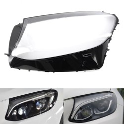 Faro izquierdo de policarbonato para Mercedes-Benz GLC X253 C253 (a partir de 2015). Lente de cristal y cubierta de plexiglás.