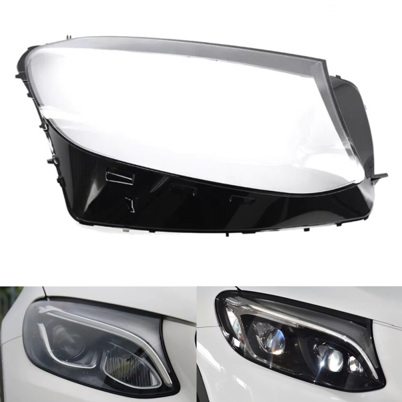 Faro derecho de policarbonato Mercedes-Benz GLC X253 C253 (a partir de 2015) Lente de cristal Cubierta de plexiglás