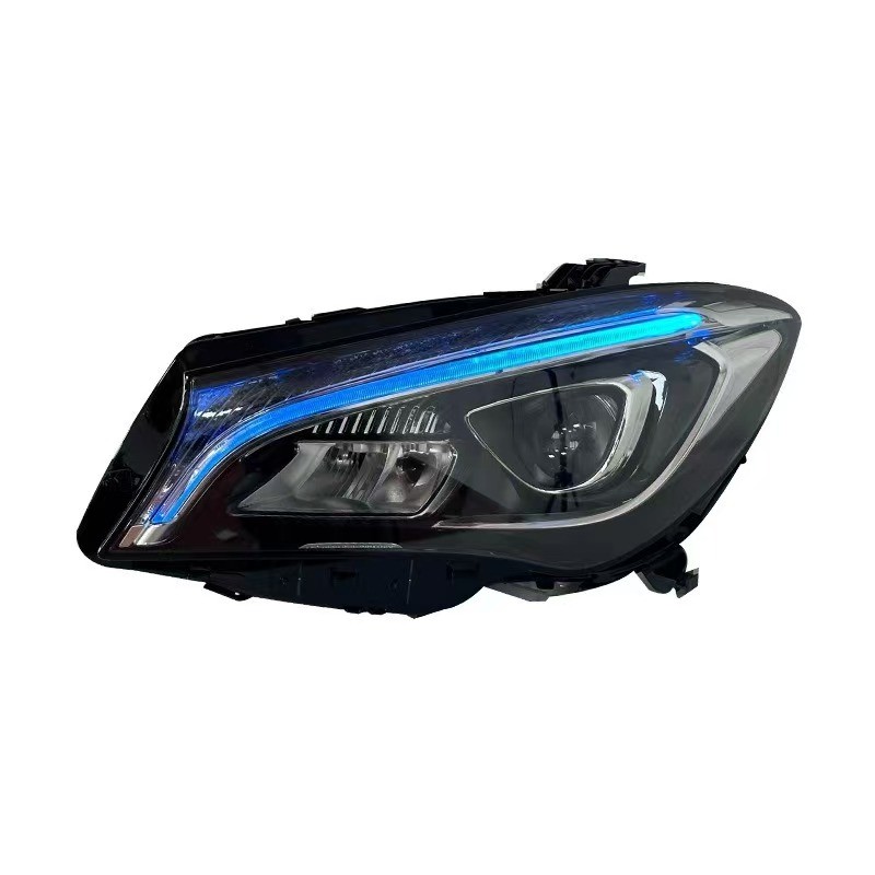 Efecto de bienvenida Faros lenticulares Full LED Mercedes Benz CLA W117 Luz de cruce Luz de carretera Luz diurna Luces de posici