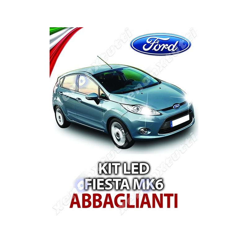 Lampade Led Abbaglianti H1 per FORD Fiesta MK6 (2008 - 2017) con