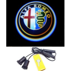 LOGOTIPO LED ALFA ROMEO DEBAJO DE LA PUERTA