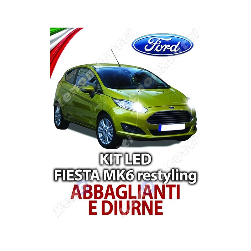 KIT FULL LED PARA LUCES DE CARRETERA Y DIURNA FORD FIESTA MK6 RESTYLING ESPECÍFICO