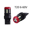 Coppia LED T20 7440 6-60V W21W  W3x16d BIANCO 18SMD 3030 MIGLIORE SUL MERCATO 12v 24v migliori sul mercato 2019