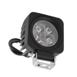 Faro LED adicional de 12w para motocicleta, luz de trabajo LED de punto de profundidad cuadrado