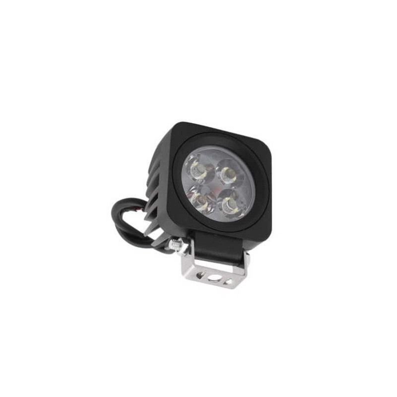 Faro LED adicional de 12w para motocicleta, luz de trabajo LED de punto de profundidad cuadrado