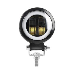 FARO DE MOTO LED 20W CON OJO DE ÁNGEL BLANCO