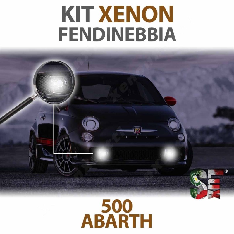 lampade luci kit xenon fendinebbia 500 abarth 595 695 canbus illuminazione lampadine bulbi xenon