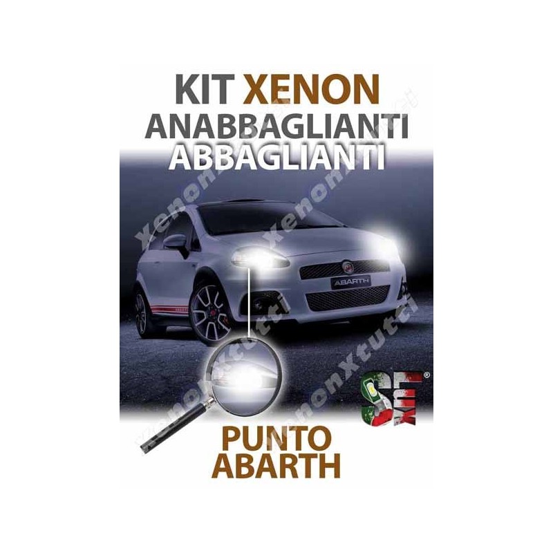 KIT XENON ANABBAGLIANTI ABBAGLIANTI H4 per ABARTH GRANDE PUNTO specifico serie TOP CANBUS