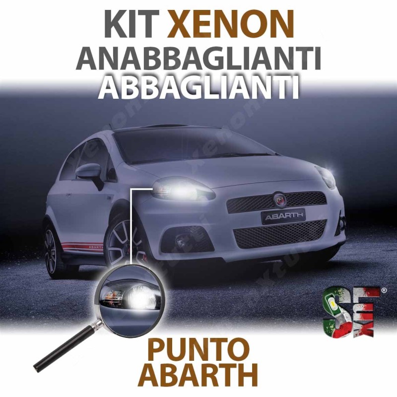 lampade kit xenon anabbagliante abbagliante canbus grande punto abarth 6000k bulbi lampadine xenon