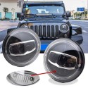 KIT DX E SX LED 7 pollici BI-LED ANGEL BIANCO E LED ARANCIO PER FRECCIA