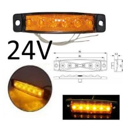 Luz de gálibo naranja para camiones, autobuses y setas 12V 24V CARAVANA CAMPER