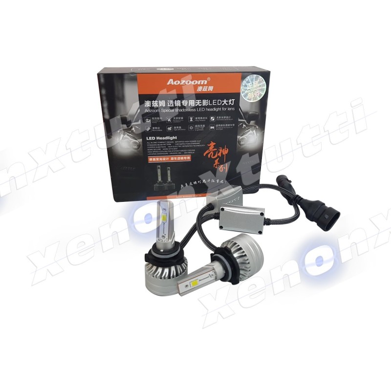 AOZOOM KIT LAMPARA LED 9600 LUMEN HIR2 5500/6000K LED MONOLED ALTA POTENCIA