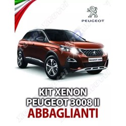 Lampade Xenon Abbaglianti H7 per PEUGEOT 3008 II (2016 in poi) con tecnologia CANBUS - 35 WATT - 8000K - H7