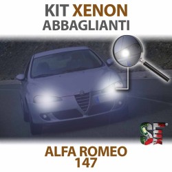 Lampade Xenon Abbaglianti H7 per ALFA ROMEO 147 (2000 - 2010) con tecnologia CANBUS - 55 WATT - 8000K