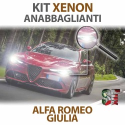 Lampade Xenon Anabbaglianti H7 per ALFA ROMEO Giulia (2015 in poi) con tecnologia CANBUS - 35 WATT - 8000K
