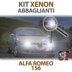 Lampade Xenon Abbaglianti H1 per ALFA ROMEO 156 (1997 - 2006) con tecnologia CANBUS - 5000K - 55 WATT
