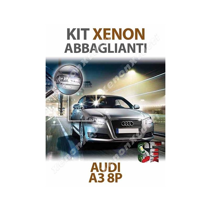 KIT XENON ABBAGLIANTI AUDI A3 8P 8PA SPECIFICO