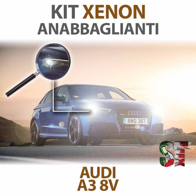 Lampade Xenon Anabbaglianti H7 per AUDI A3 8V (2012 in poi) con tecnologia CANBUS
