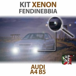 Lampade Xenon Fendinebbia  per AUDI A4 - B5 (1994 - 2001) con tecnologia CANBUS - 35 WATT - 4300K - H7