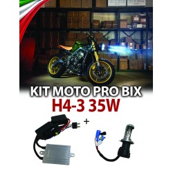 KIT PRO BIXENON SLUX METAL H4-3 MOTO - 10000K - 55 WATT - H4-3