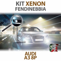 Lampade Xenon Fendinebbia H11 per AUDI A3 - 8P 8PA (2003 - 2013) con tecnologia CANBUS - 35 WATT - 4300K - H7