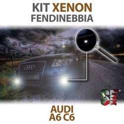 Lampade Xenon Fendinebbia H11 per AUDI A6 C6 (2004 - 2011) con tecnologia CANBUS - 35 WATT - 5000K - H11