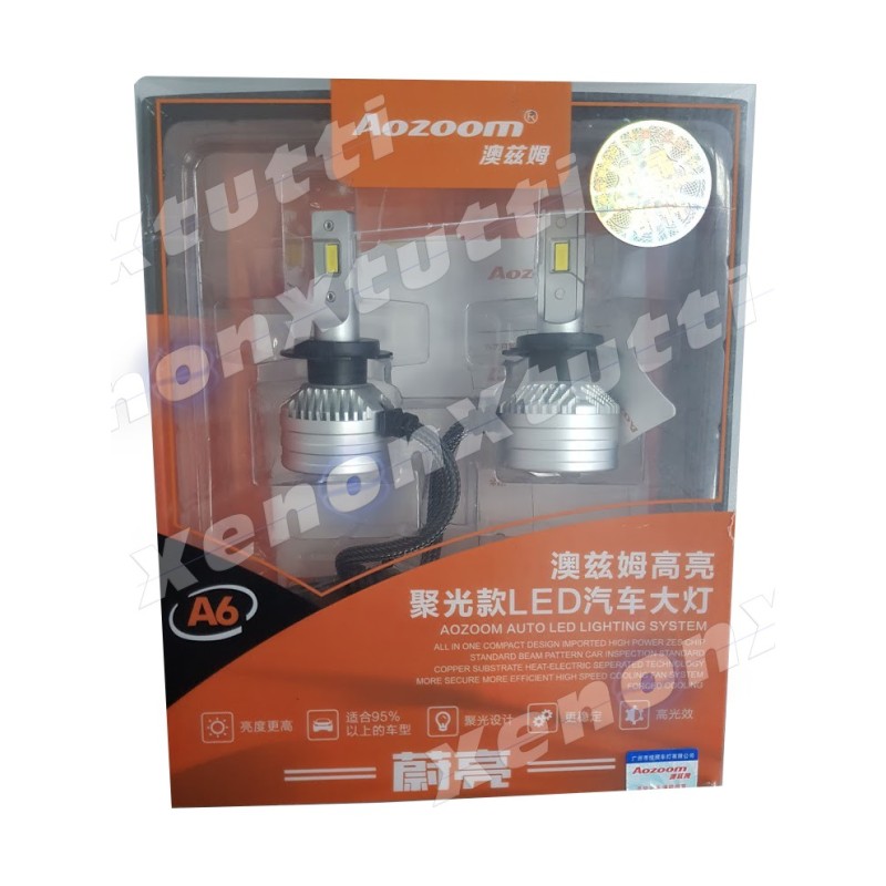 KIT LAMPADE LED A6 8000 LUMEN ORIGINALE AOZOOM