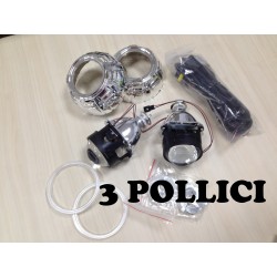 Proiettore HID Bi-Xenon Lenticolare 3 pollici Mini Retrofit Top Quality - DA SCEGLIERE