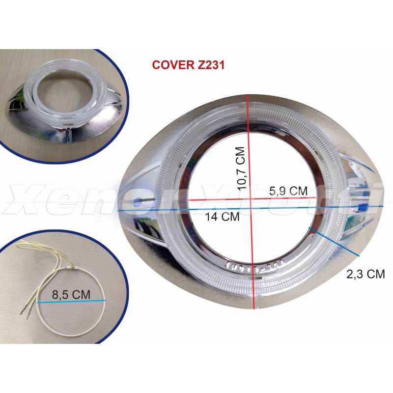 Proyector lenticular HID Bi-Xenon - Mini H1 h7 h4 - Retroadaptación de alta calidad