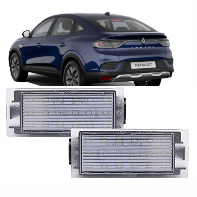 LAMPADE LED LUCI TARGA per RENAULT Arkana specifico serie TOP CANBUS
