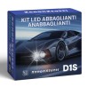 D1S LED High and Low Beam Bulbs for SKODA Fabia 4 with CANBUS Technology, 6000k White Light Kit