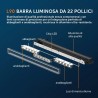 Vista explosionada de barra LED de 22 pulgadas con control remoto 90W Luz de cruce Luz de carretera Posición Homologado ECE R148