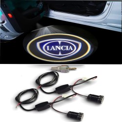 Proiettore Logo LED Lancia in Vetro per Portiera con Foro Connessioni 12V