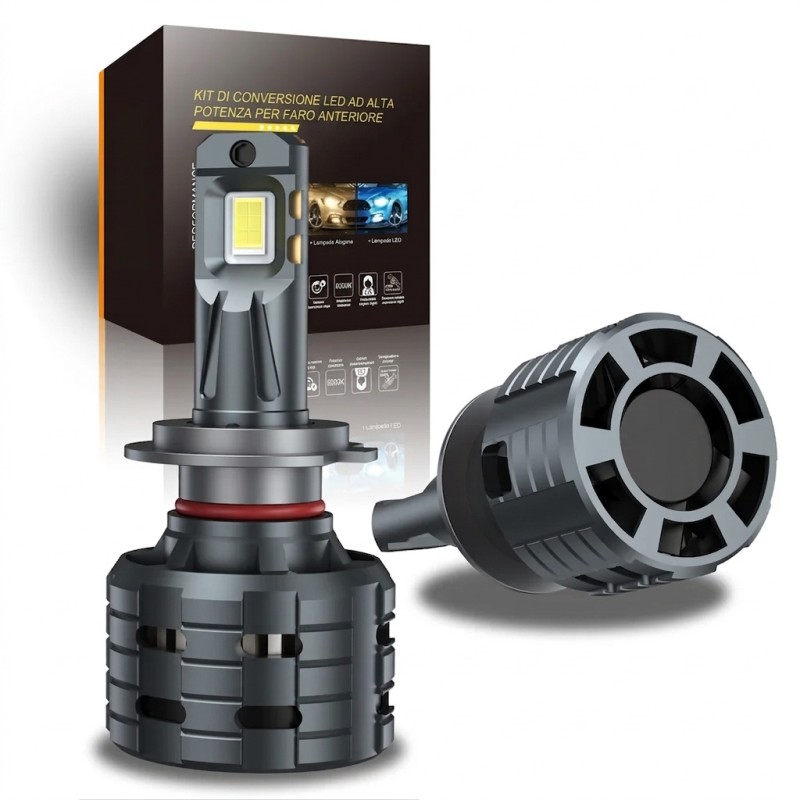 H7 100W 20,000LM COPPER 6500K Lenticular and Parabola LED Lamps Very High Power