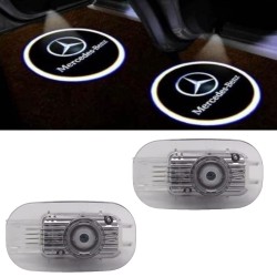 Proiettore Logo Sotto Porta Mercedes-Benz EQE EQS CLE SL in Vetro non Scolorisce